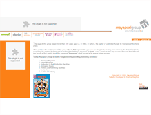 Tablet Screenshot of mayapurigroup.com